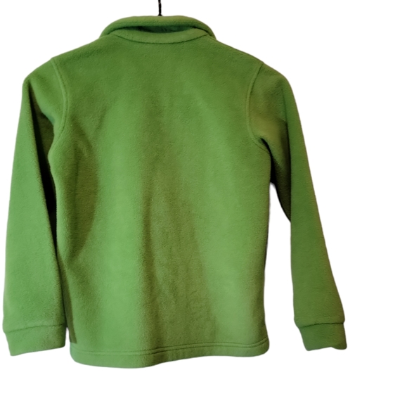 Columbia Green Zip Front Long Sleeve Fleece Jacket Sz Small - Picture 2 of 5